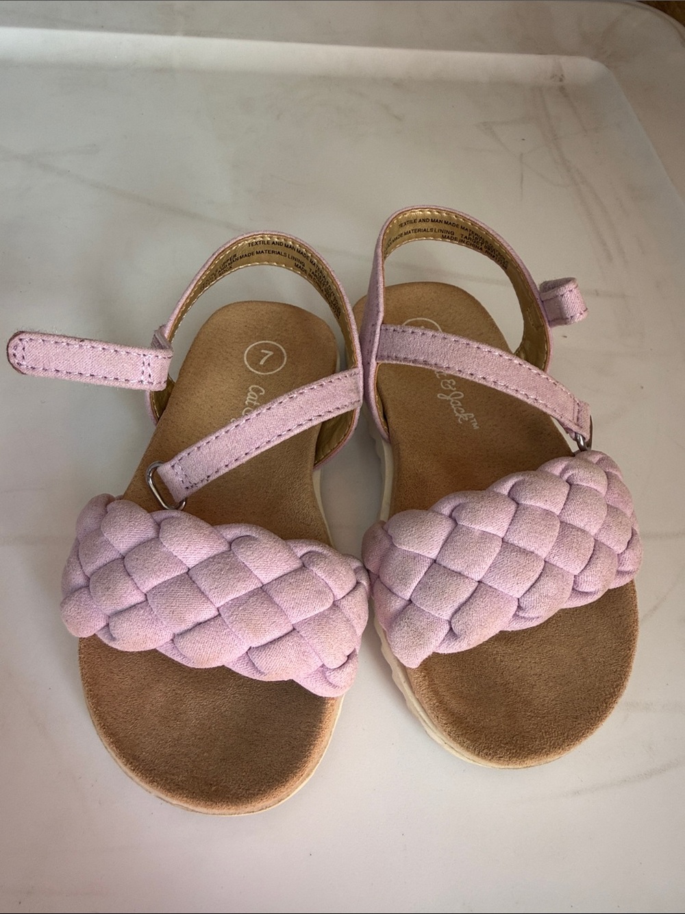 Cat & Jack Lilac Strap Sandals